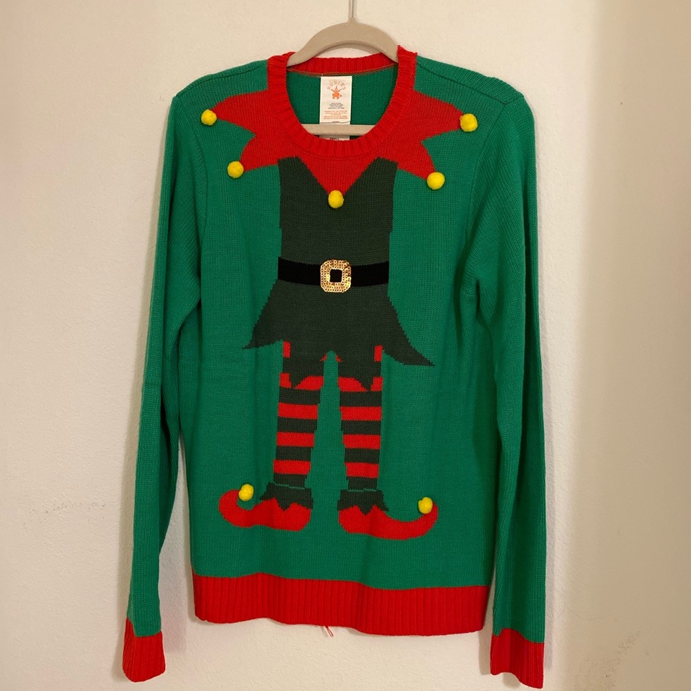 Christmas Xmas sweater Elf costume